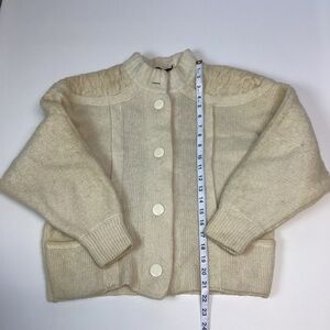 Vintage I.B. Diffusion Women’s Button Up Cardigan Size S Cream